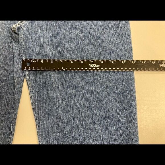 GLORIA VANDERBILT Women’s Jeans Size14P hand measures smaller Blue High Rise - Picture 5 of 13